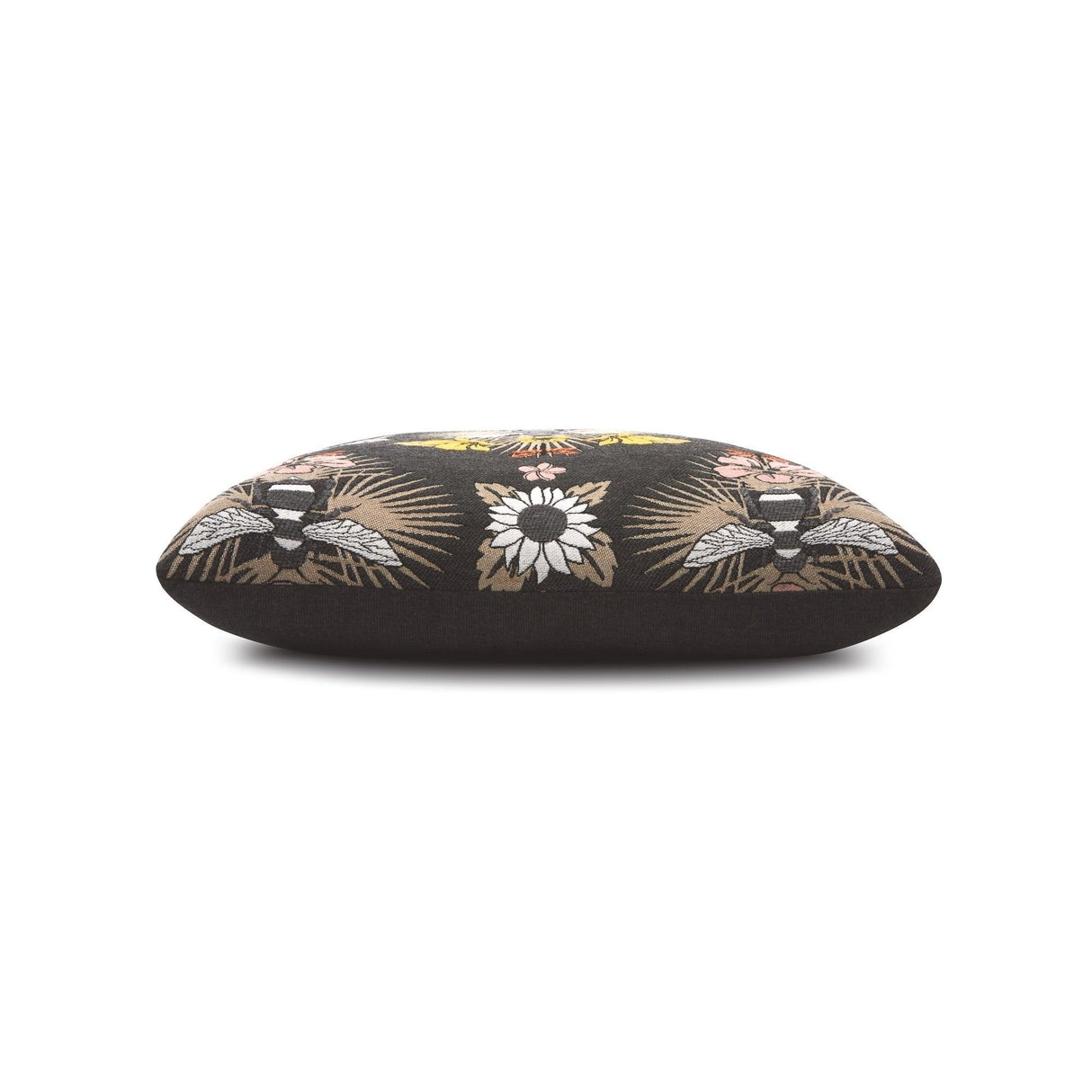 Elaine Smith Honey Bee Black 22"x22" Decorative Pillow