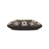 Elaine Smith Honey Bee Black 22"x22" Decorative Pillow