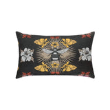 Elaine Smith Honey Bee Black 12"x20" Decorative Pillow
