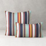 Elaine Smith Sicily Stripe Multi 20"x20" Decorative Pillow