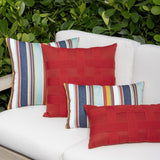 Elaine Smith Sicily Stripe Multi 20"x20" Decorative Pillow