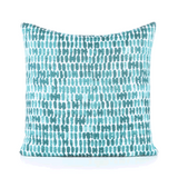 Elaine Smith Thumbprint Aruba Teal 20"x20" Decorative Pillow