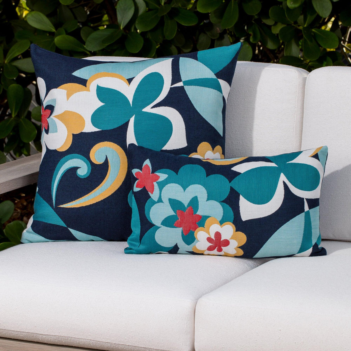 Elaine Smith Floral Impact Multi 22"x22" Decorative Pillow