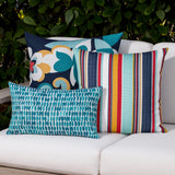 Elaine Smith Floral Impact Multi 22"x22" Decorative Pillow