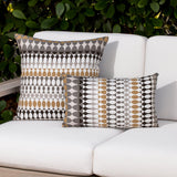 Elaine Smith Modern Oval Dune Multi 20"x20" Decorative Pillow