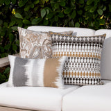 Elaine Smith Modern Oval Dune Multi 20"x20" Decorative Pillow