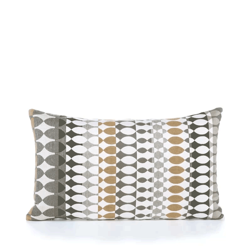 Elaine Smith Modern Oval Dune Multi 12"x20" Decorative Pillow