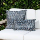 Elaine Smith Thumbprint Indigo Deep Blue 20"x20" Decorative Pillow