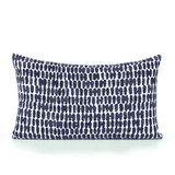 Elaine Smith Thumbprint Indigo Deep Blue 12"x20" Decorative Pillow