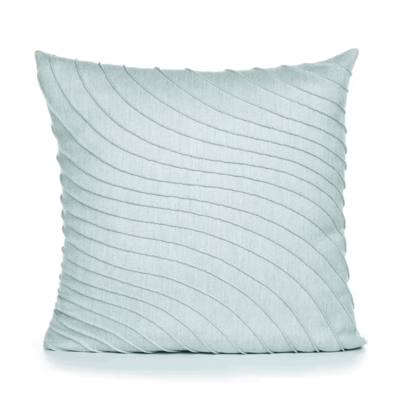 Elaine Smith Tidal Glacier Light Blue 20"x20" Decorative Pillow