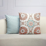 Elaine Smith Tidal Glacier Light Blue 20"x20" Decorative Pillow