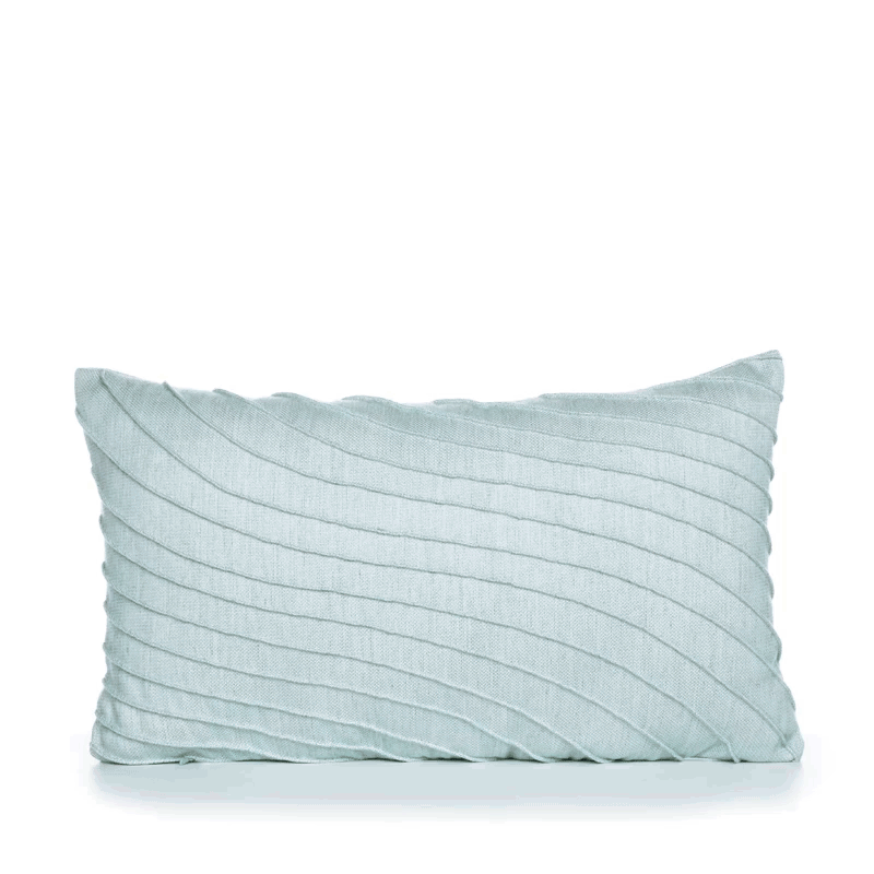 Elaine Smith Tidal Glacier Light Blue 12"x20" Decorative Pillow