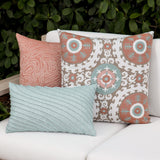 Elaine Smith Tidal Glacier Light Blue 12"x20" Decorative Pillow
