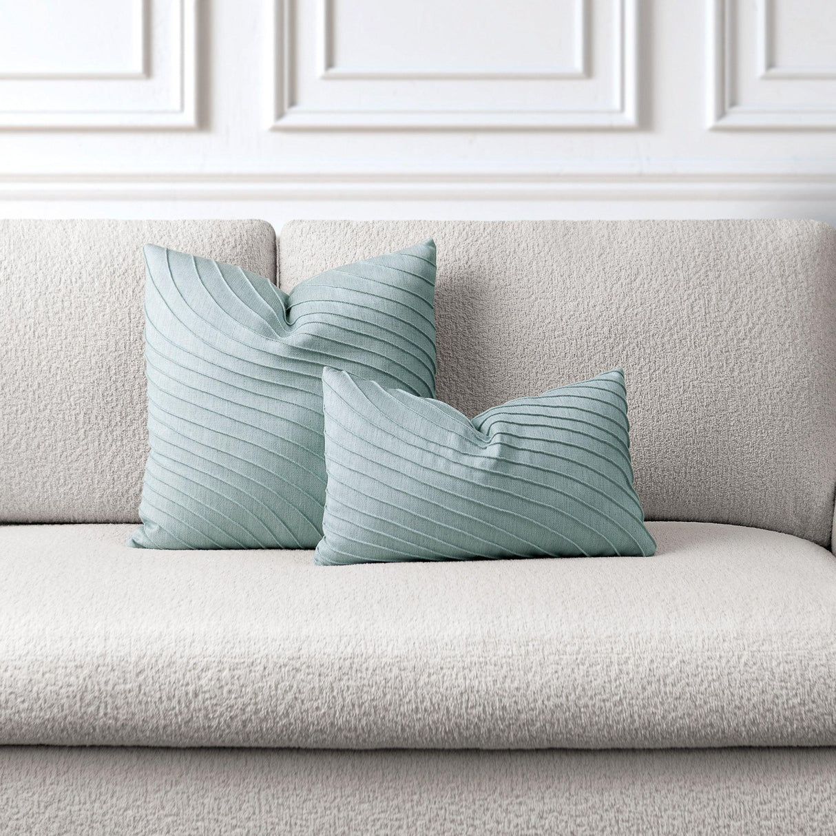 Elaine Smith Tidal Glacier Light Blue 12"x20" Decorative Pillow
