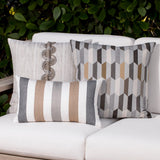 Elaine Smith Dressage Pebble Beige 20"x20" Decorative Pillow