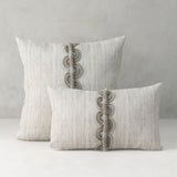 Elaine Smith Dressage Pebble Beige 20"x20" Decorative Pillow