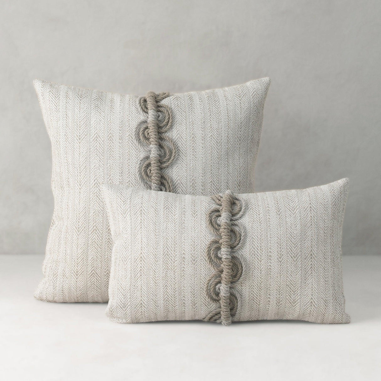 Elaine Smith Dressage Pebble Beige 12"x20" Decorative Pillow