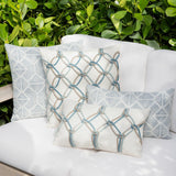 Elaine Smith Bakuba Stream Light Blue 12"x20" Decorative Pillow
