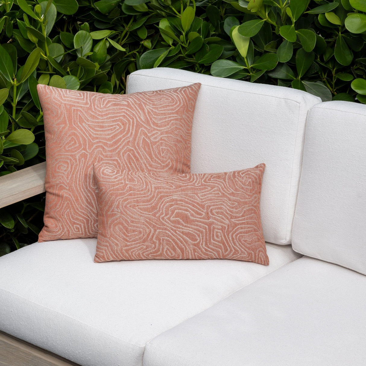 Elaine Smith Chari Spice Orange 20"x20" Decorative Pillow