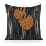 Elaine Smith Ingenuity Harvest Black 20"x20" Decorative Pillow