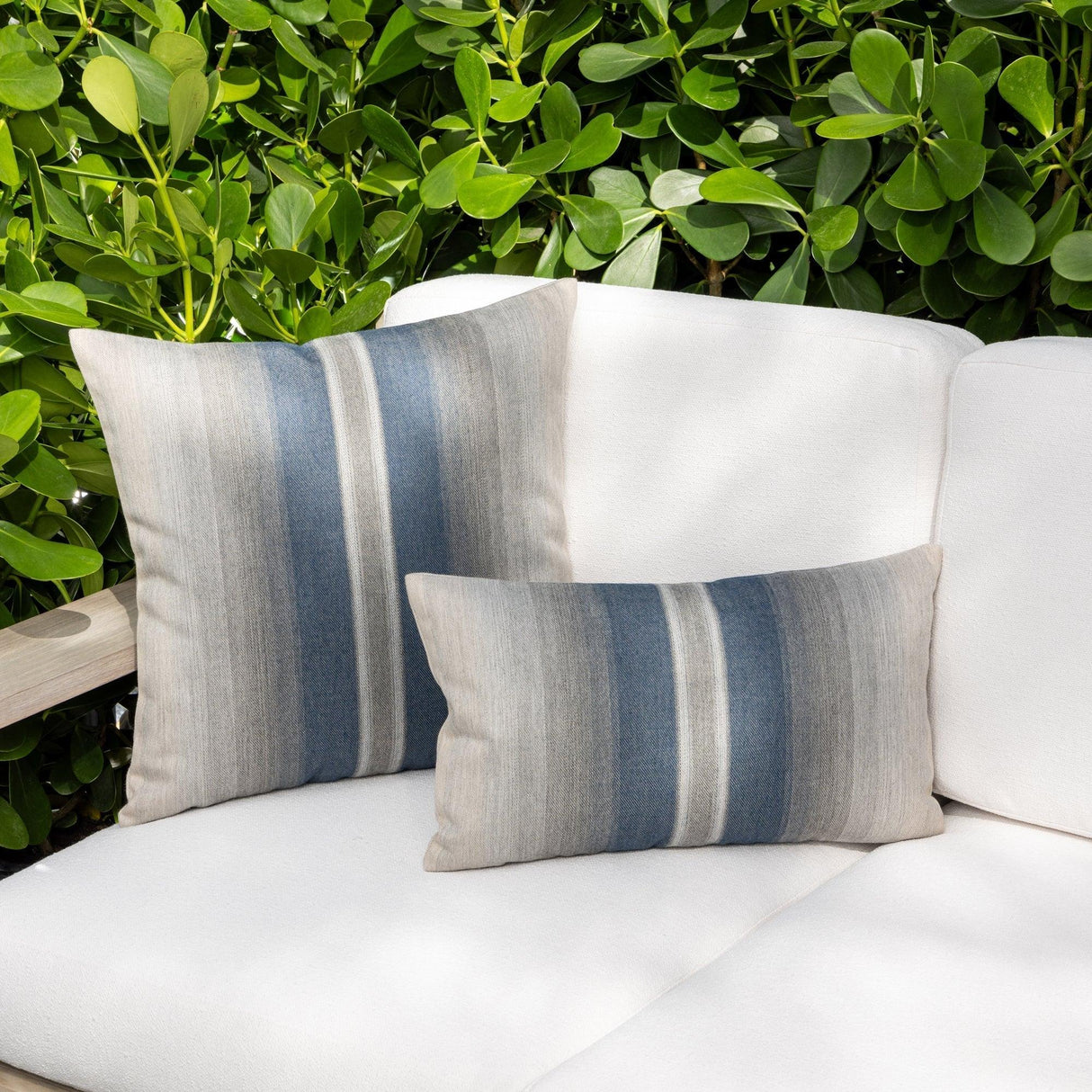 Elaine Smith Ombre Indigo Blue 12"x20" Decorative Pillow