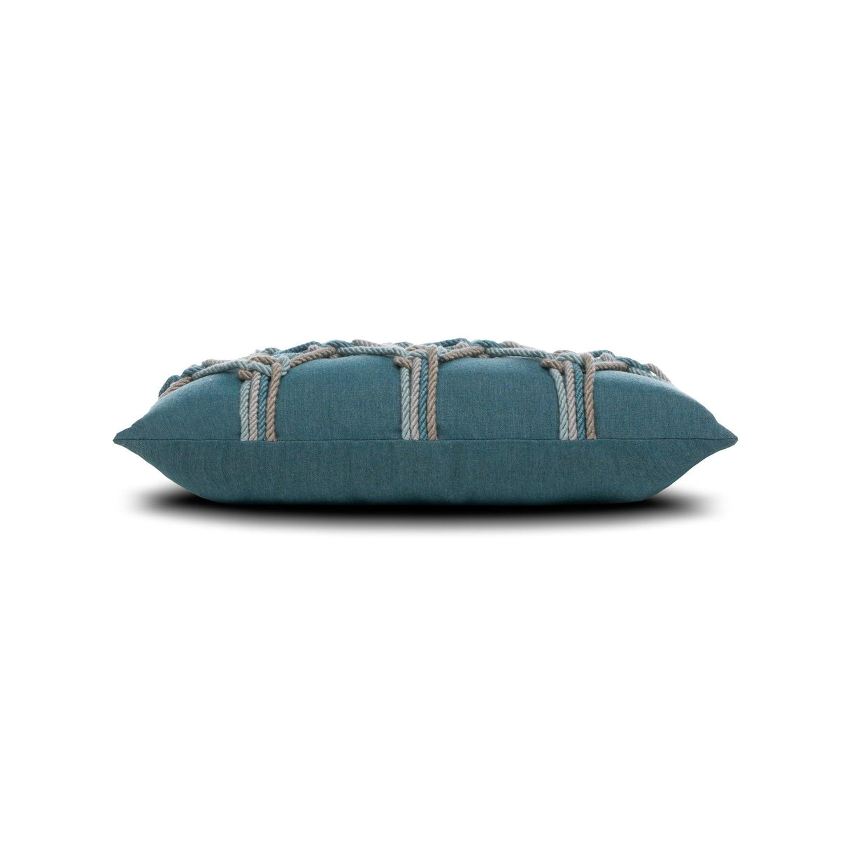 Elaine Smith Lagoon Rope Teal 12"x20" Decorative Pillow