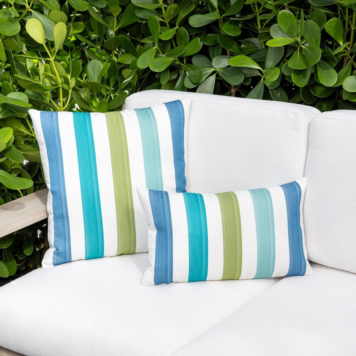 Elaine Smith Rhodes Stripe Multi 20"x20" Decorative Pillow