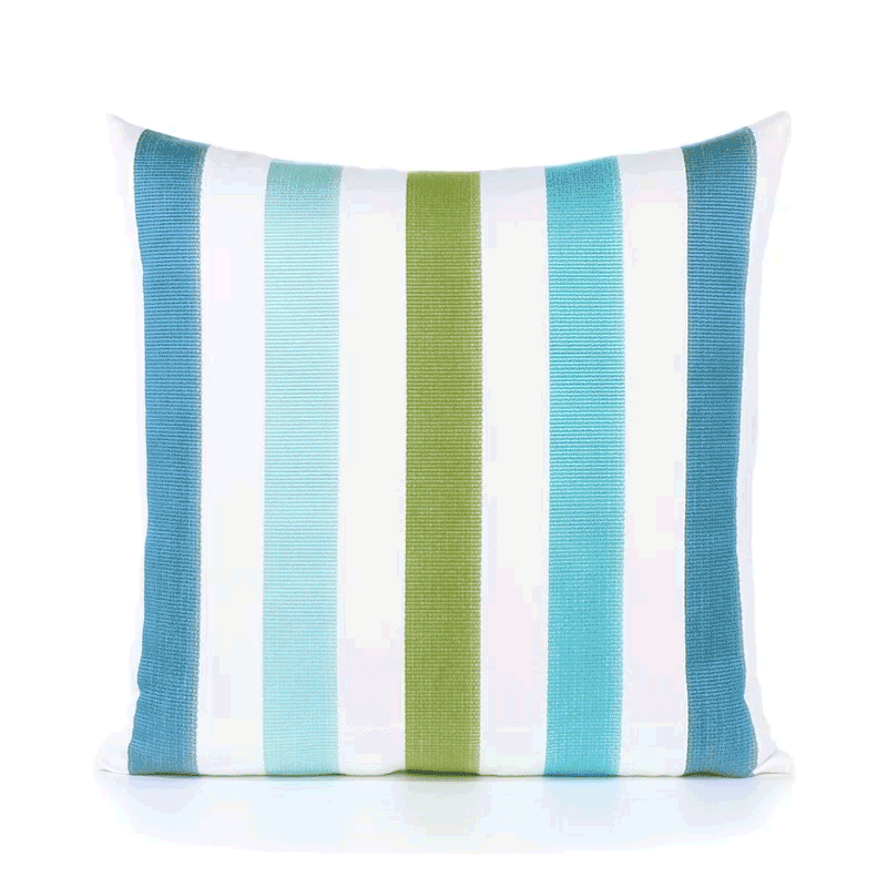 Elaine Smith Rhodes Stripe Multi 20"x20" Decorative Pillow