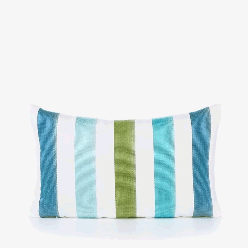 Elaine Smith Rhodes Stripe Multi 12"x20" Decorative Pillow