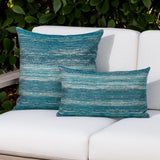 Elaine Smith Textured Lagoon Teal 12"x20" Decorative Pillow