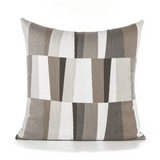 Elaine Smith Strata Grigio Gray 22"x22" Decorative Pillow