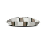 Elaine Smith Strata Grigio Gray 12"x20" Decorative Pillow