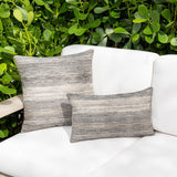 Elaine Smith Textured Grigio Gray 20"x20" Decorative Pillow