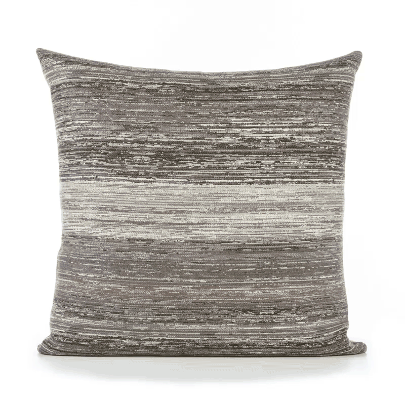 Elaine Smith Textured Grigio Gray 20"x20" Decorative Pillow