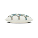 Elaine Smith Aqua Rope Ivory 20"x20" Decorative Pillow