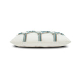 Elaine Smith Aqua Rope Ivory 12"x20" Decorative Pillow