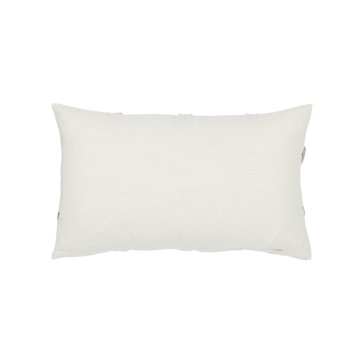Elaine Smith Aqua Rope Ivory 12"x20" Decorative Pillow