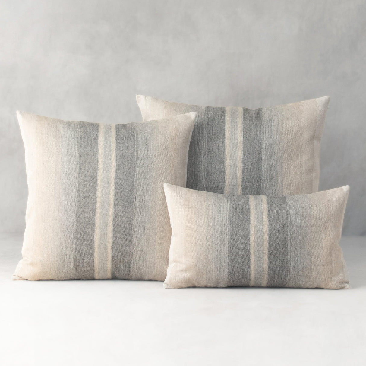 Elaine Smith Ombre Grigio Gray 12"x20" Decorative Pillow