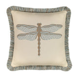 Elaine Smith Dragonfly Spa Light Blue 20"x20" Decorative Pillow