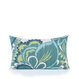 Elaine Smith Floral Wave Teal 12"x20" Decorative Pillow