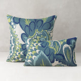 Elaine Smith Floral Wave Teal 12"x20" Decorative Pillow