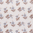 Schumacher Colline Delft & Sepia Fabric