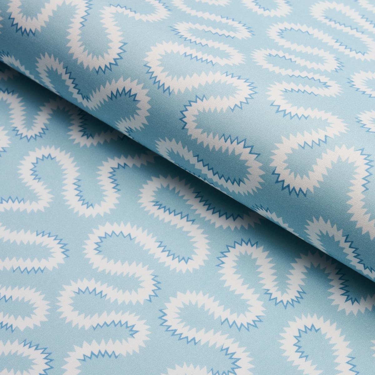 Schumacher Zoelie Aqua Fabric