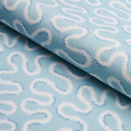 Schumacher Zoelie Aqua Fabric