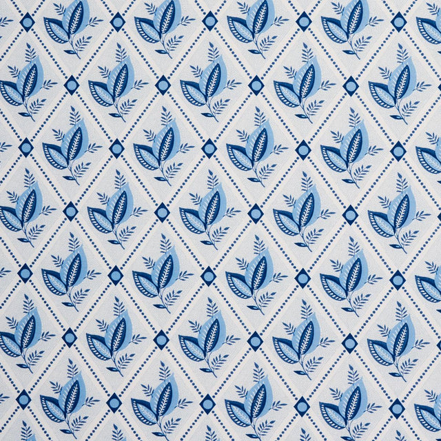 Schumacher Basile Trellis Porcelain Fabric