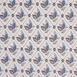 Schumacher Basile Trellis Delft & Sepia Fabric