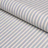 Schumacher Mathis Ticking Stripe Sky Fabric