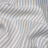Schumacher Mathis Ticking Stripe Sky Fabric