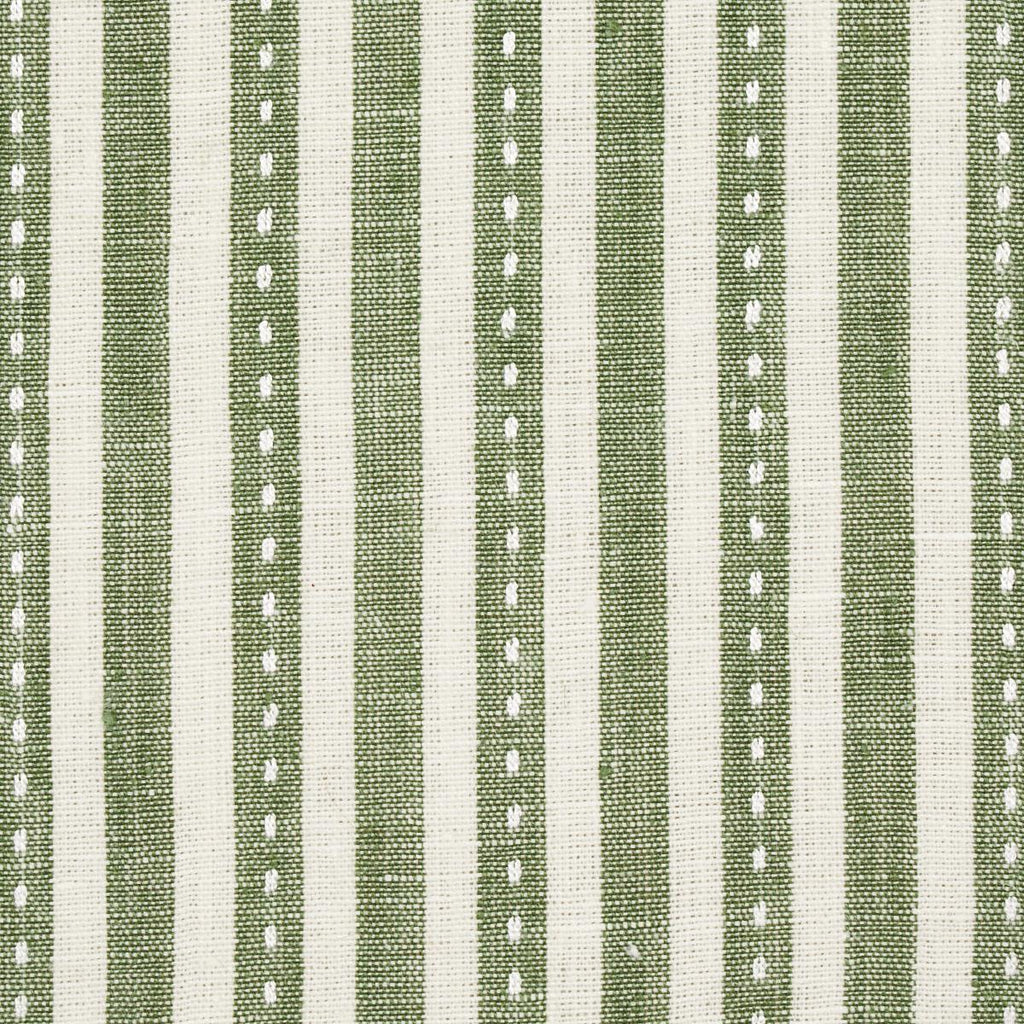 Schumacher Mathis Ticking Stripe Sage Fabric