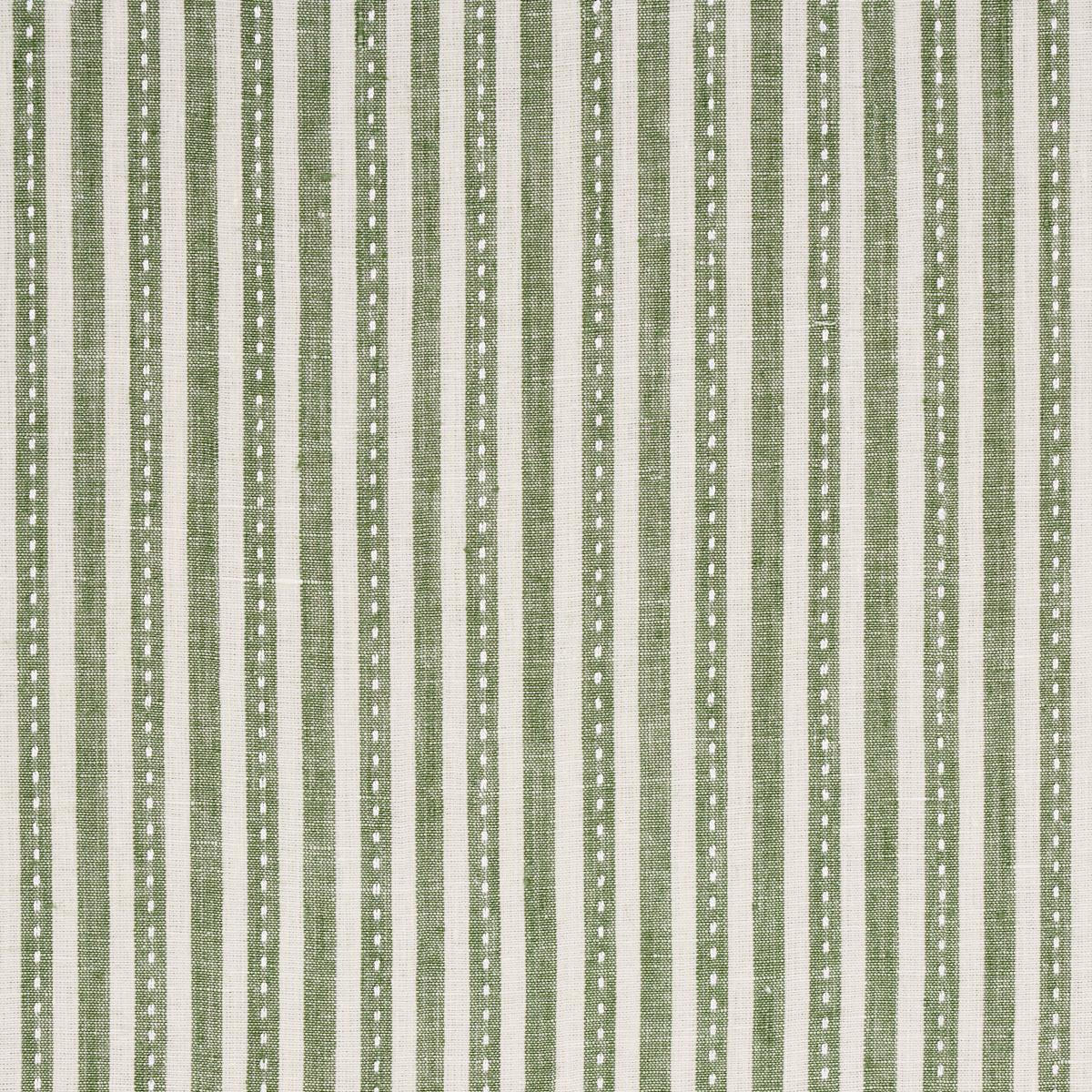 Schumacher Mathis Ticking Stripe Sage Fabric